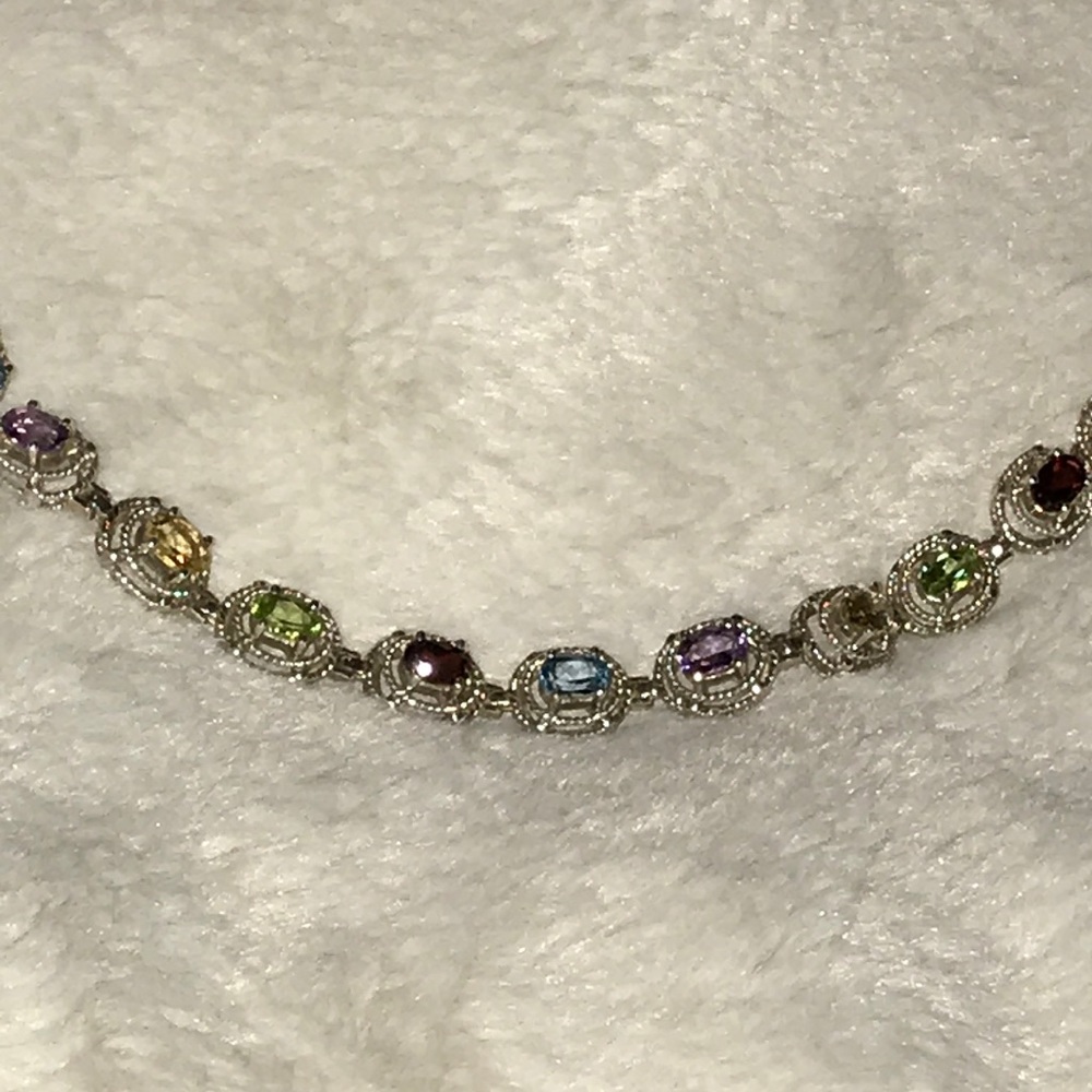 Sterling and Semiprecious Bracelet